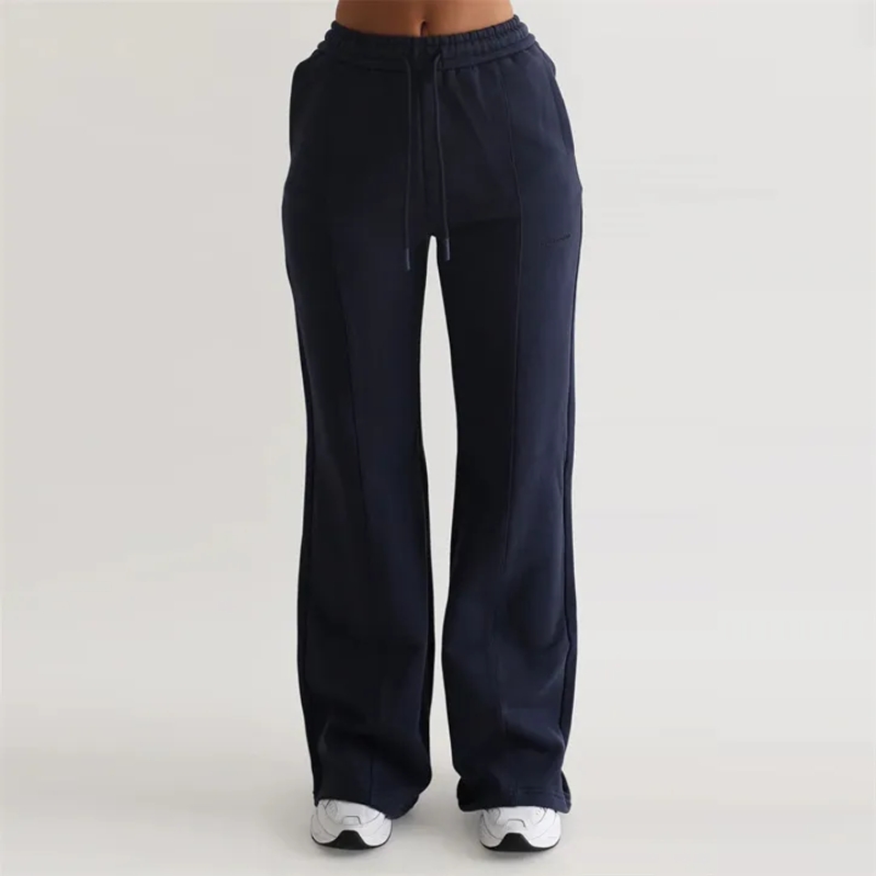 product-Ruiteng-Custom Wholesale Women High Waisted Fleece Sweatpants-img