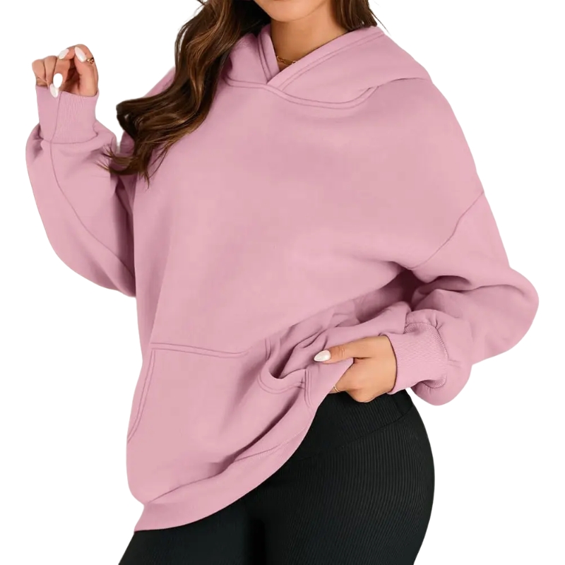 product-Ruiteng-Customized High Quality Plain Pullover Casual Womens Hoodie-img