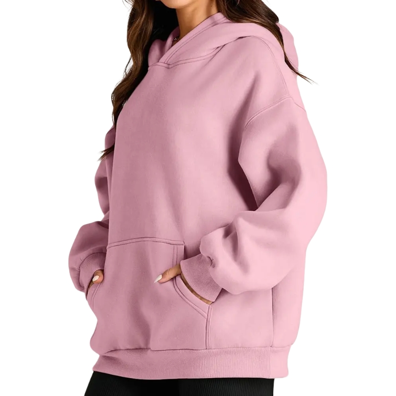 product-Customized High Quality Plain Pullover Casual Womens Hoodie-Ruiteng-img