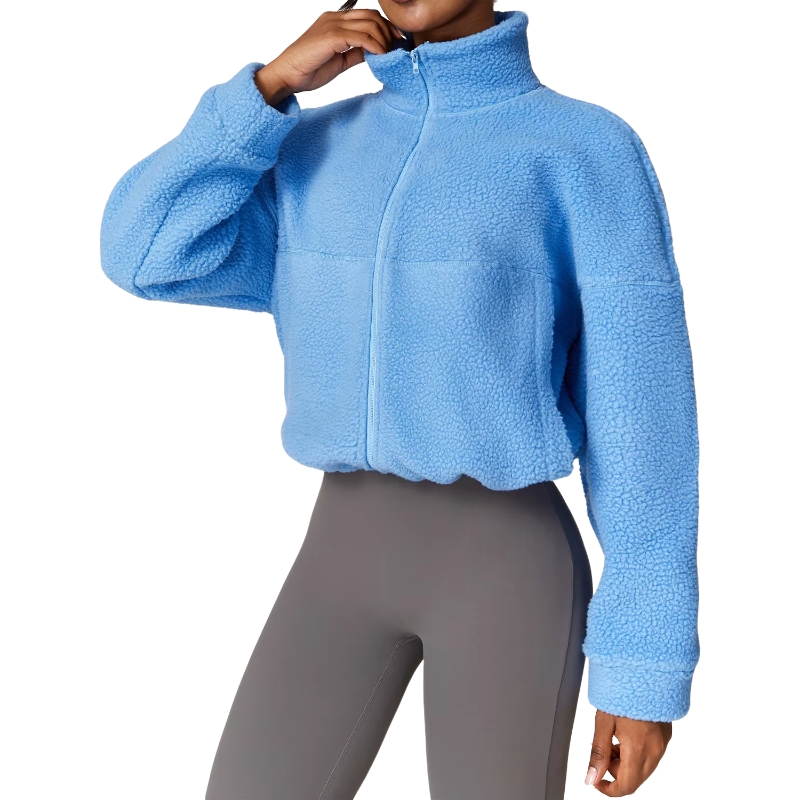 product-Ruiteng-Women Winter Outdoor Running Warm Polar Fleece Overcoat Zipper Jacket-img
