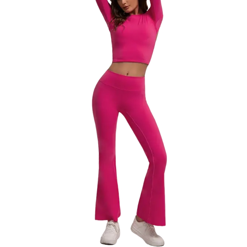 product-Ruiteng-Womens Backless Long-Sleeve Top Flare Leggings Fitness Yoga Suit-img