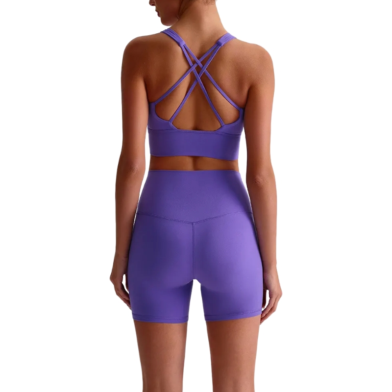 product-Womens Soft Compression Quick Dry Lightweight Quick Dry Breathable Seamless Yoga Shorts Bra 