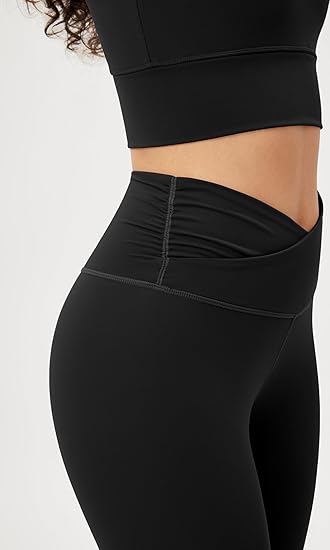 product-Ruiteng-Womens Cross Waist Yoga Leggings with Inner Pocket-img