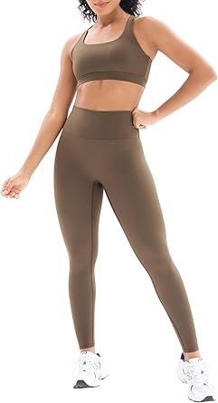 product-Ruiteng-Workout Sets for Women Cross Back Sports Bra High Waist Leggings-img