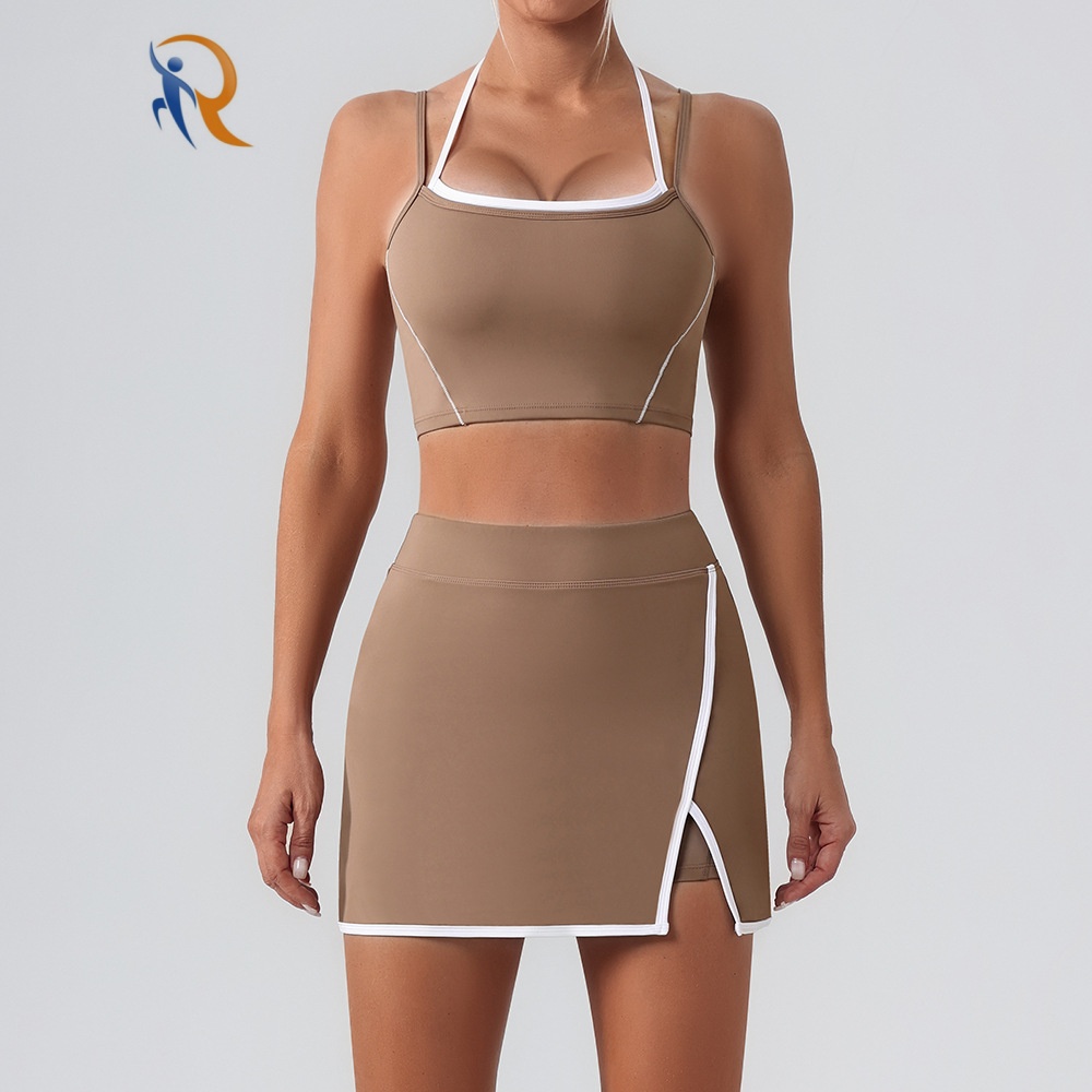 High waist sweatjogging suit Colorful backless tight bodysuit with a naked feel Yoga suit