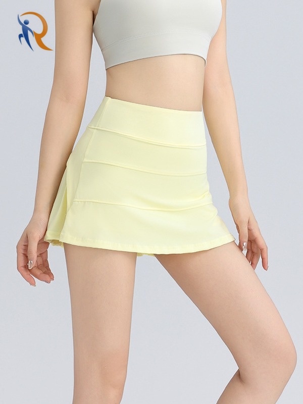 Sports Crop Top High Waist A-shaped Skirt