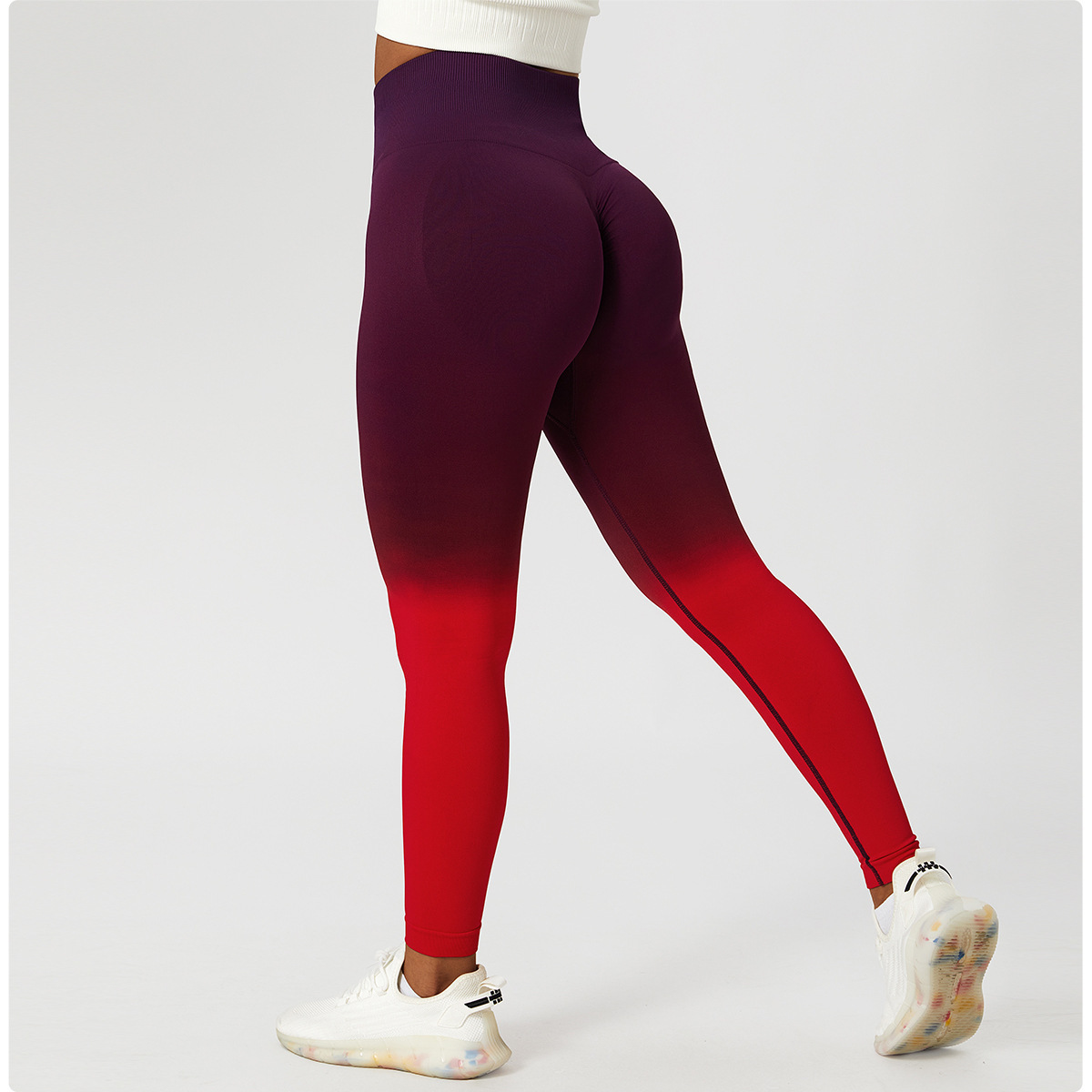 product-Ruiteng-Thigh-raising exercise pants high waist tummy tucking running fitness pants yoga pan