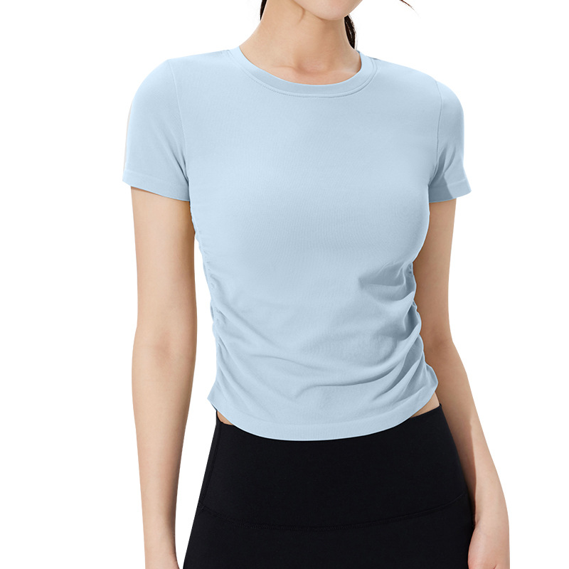 product-Ruiteng-Workout Tops for Women Short Sleeve Athletic Tees Round Neck Yoga Running Tshirts Sh
