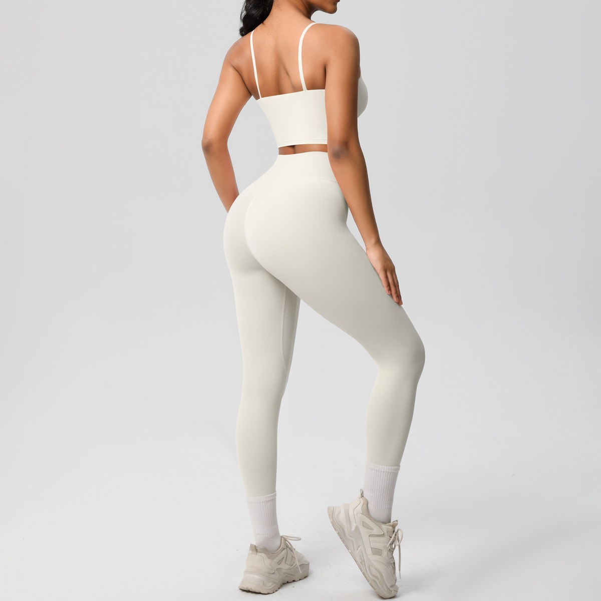 product-Womens Workout Sets Sports Bras and High Waist Leggings Sets-Ruiteng-img