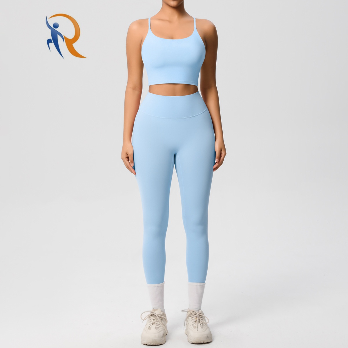 Womens Workout Sets Sports Bras and High Waist Leggings Sets