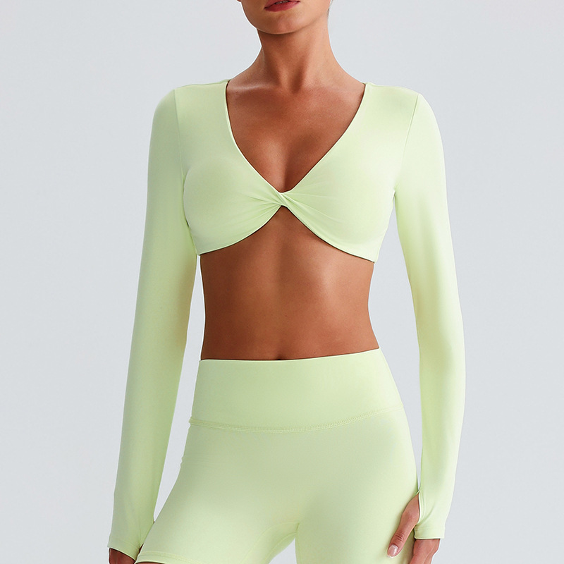 product-Sports Bra for Women Seamless Halter Padded Yoga Bras Open Back Gym Low Impact Workout Crop 