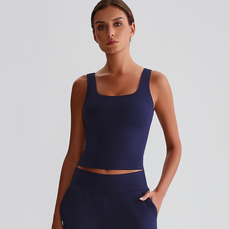 product-Womens Yoga Outfits Backless Strappy Sports Bra-Ruiteng-img