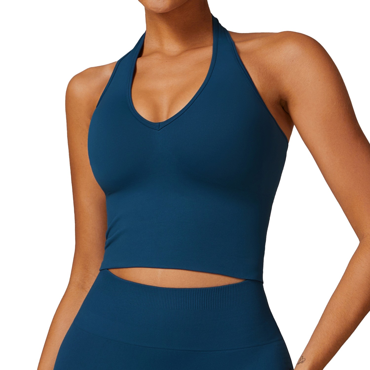 product-Neck and back yoga bra seamless sports fitness top-Ruiteng-img