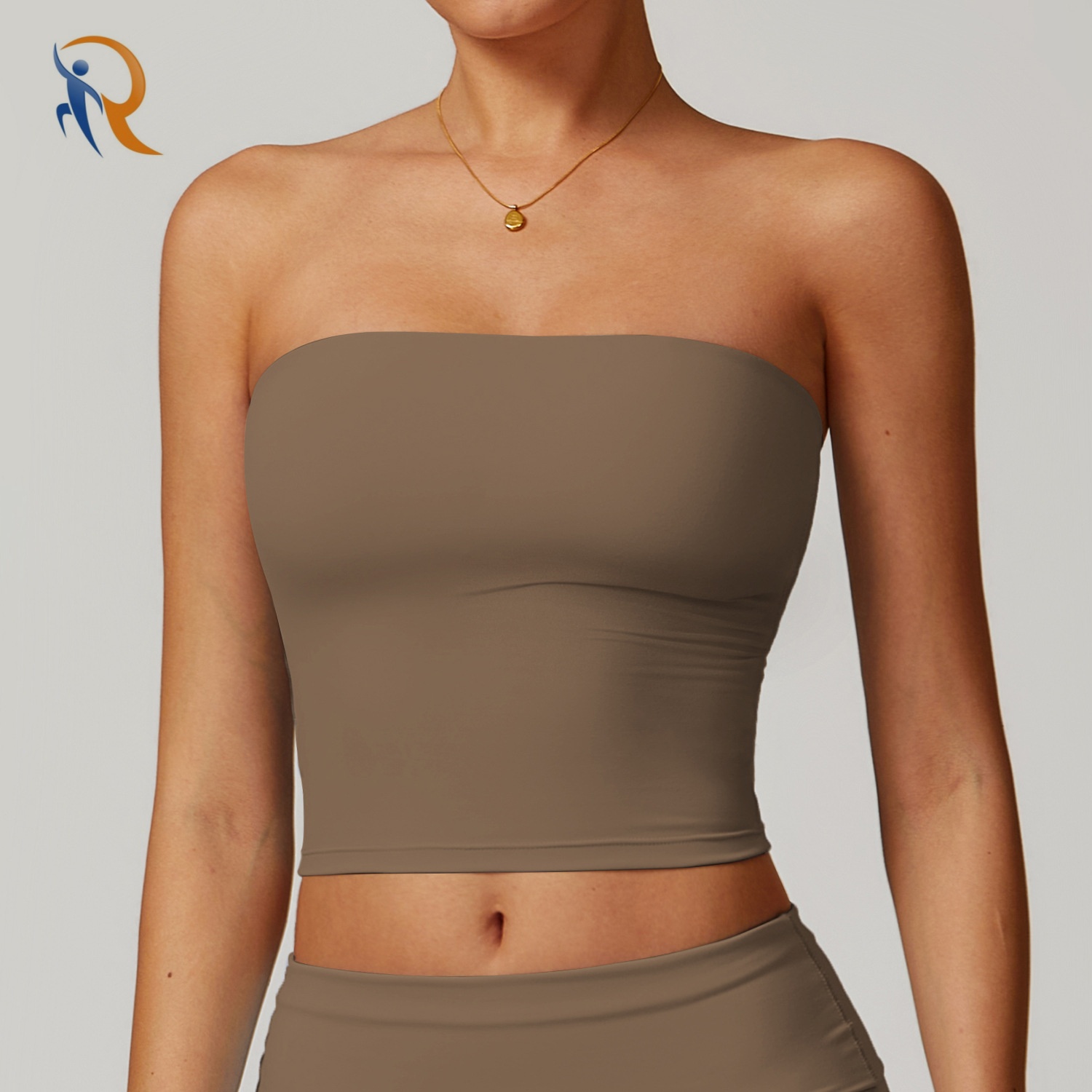 No shoulder strap bustier sexy back exercise underwear women shockproof quick dry fitness yoga top