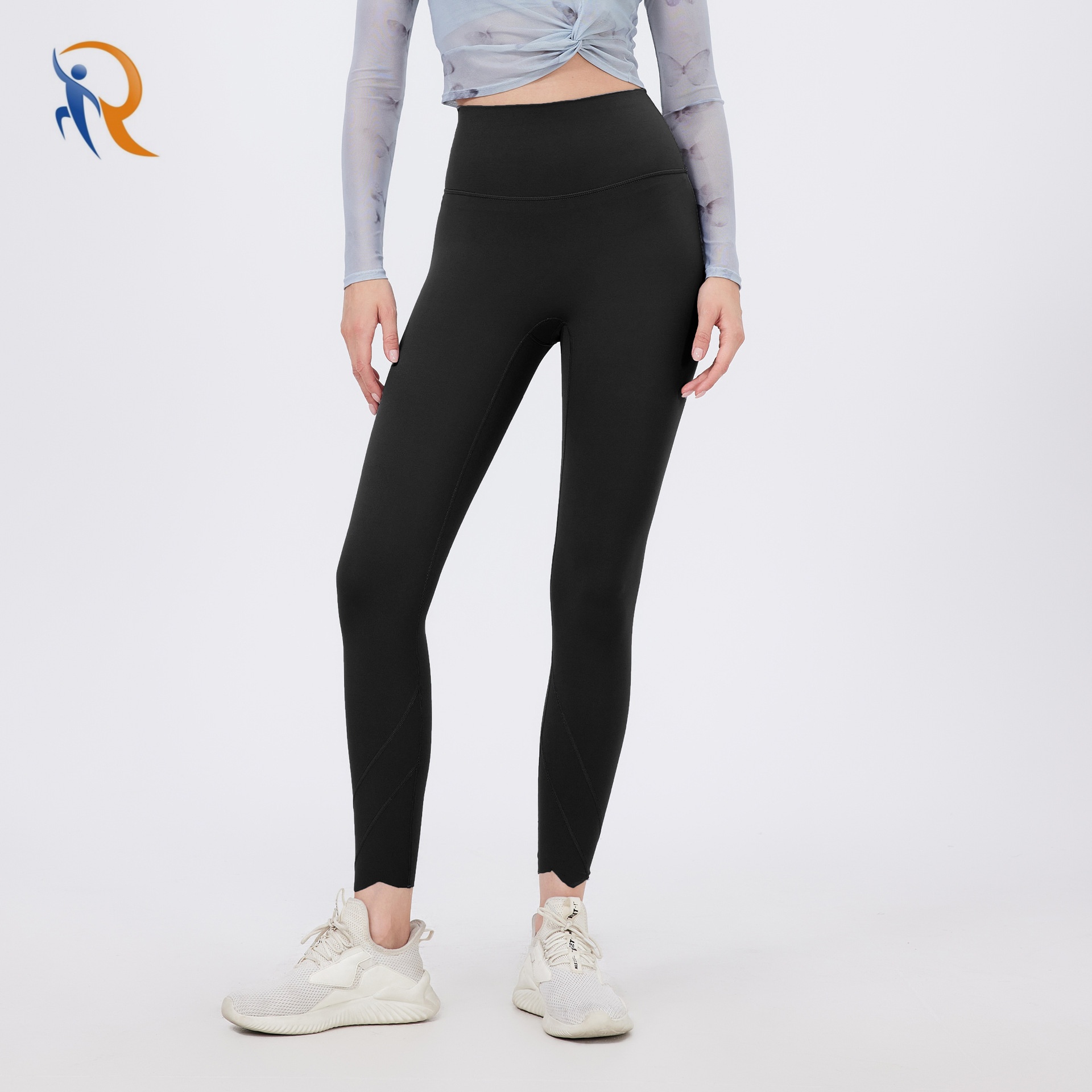 Irregular Hem Yoga Pants Fitness Leggings