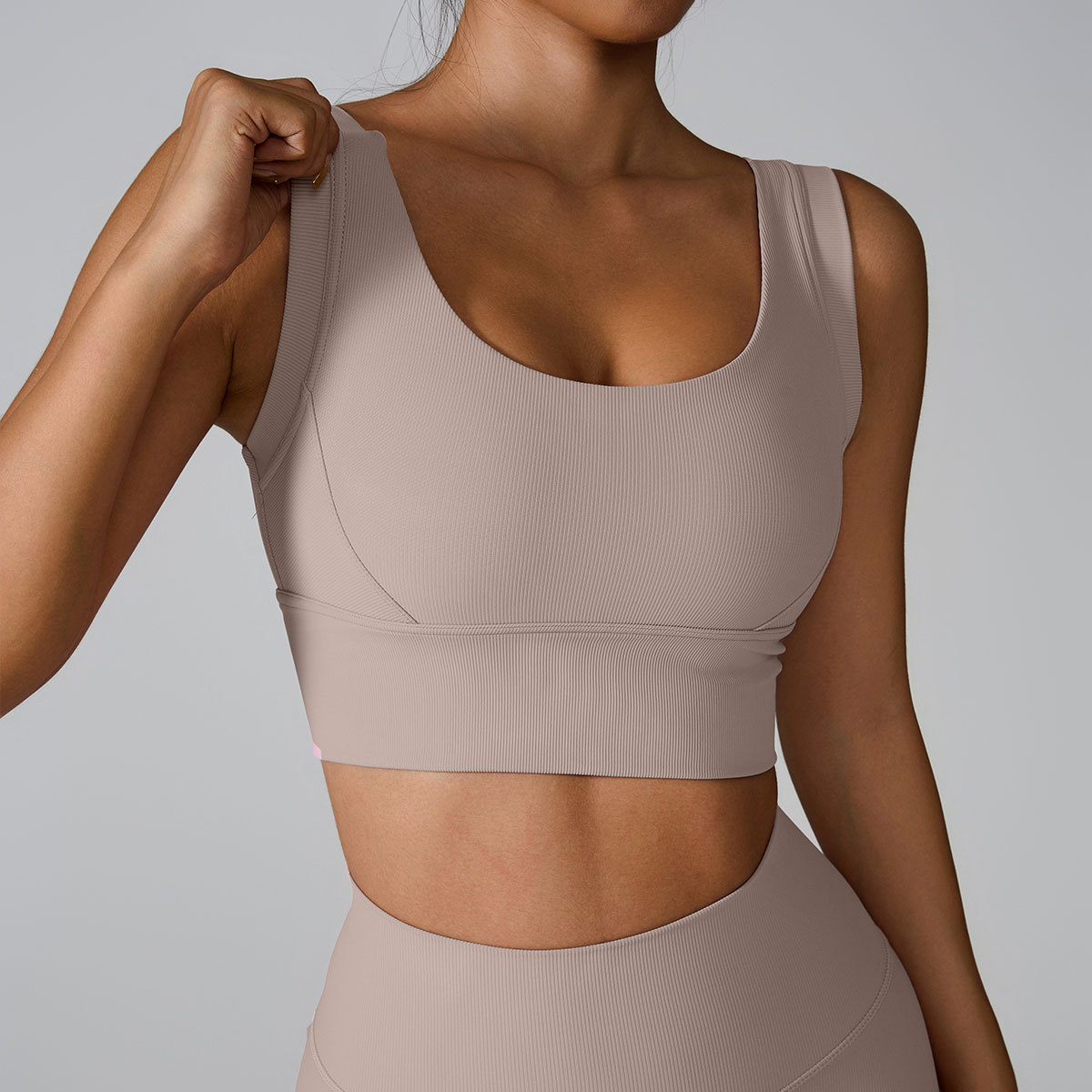 product-Ruiteng-Sports Underwear Shockproof Running Gathered Vest Beauty Back Outer Wear Yoga Vest 