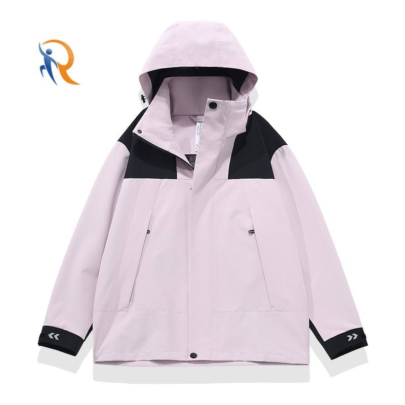 Women's Waterproof Rain Jacket Lightweight Raincoat Hooded Hiking Jacket Softshell Windbreaker