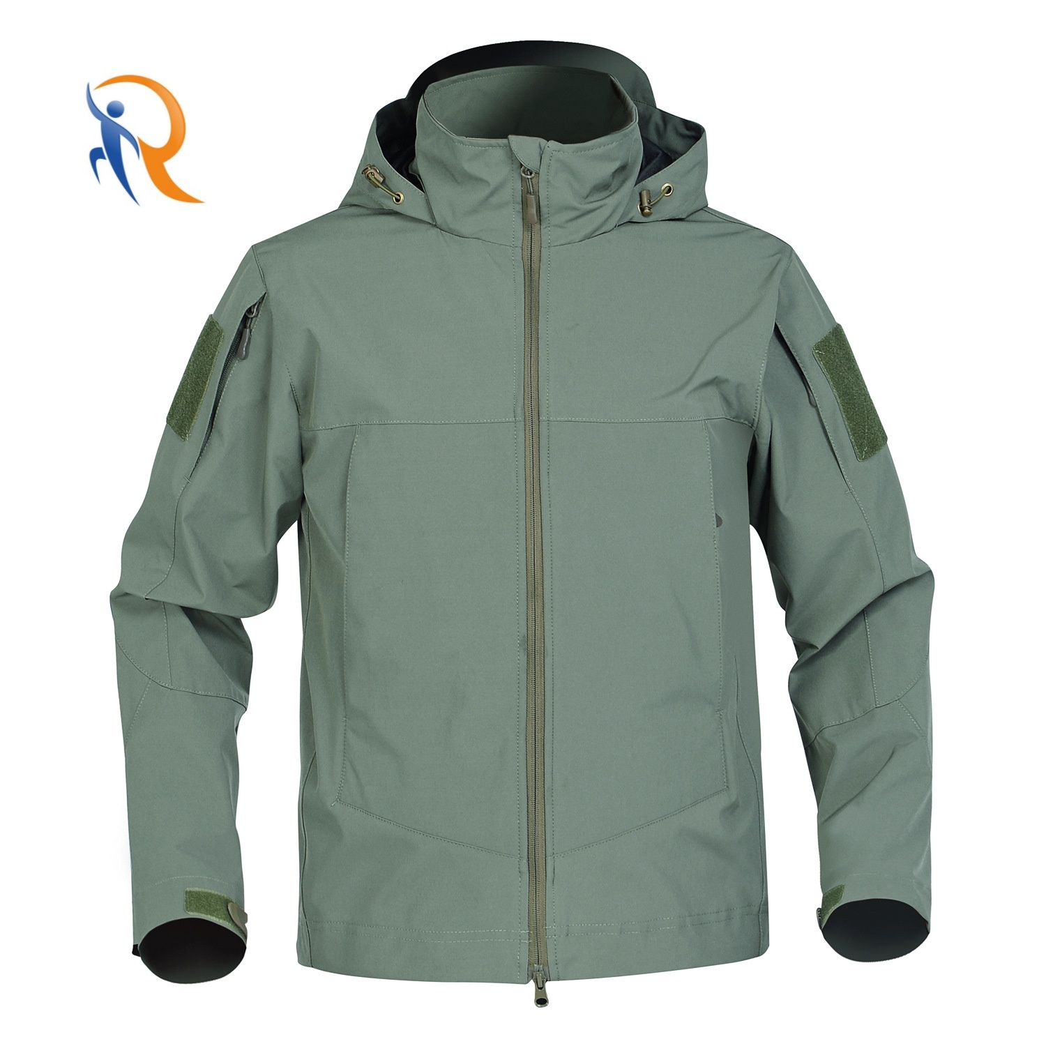 Packable Rain Jacket Men's Lightweight Waterproof Rain Shell Jacket Raincoat with Hood for Golf Cycling Windbreaker