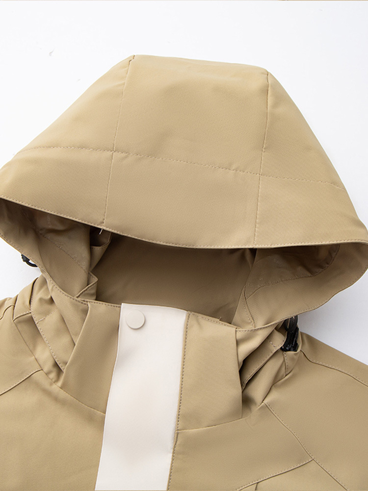 product-Mens Rain Jacket Waterproof with Hooded Hiking Coat Lightweight Windbreaker-Ruiteng-img