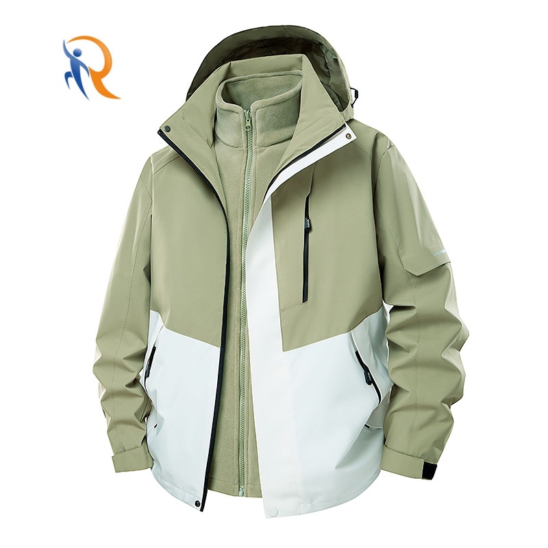 Mens Rain Jacket Waterproof with Hooded Hiking Coat Lightweight Windbreaker