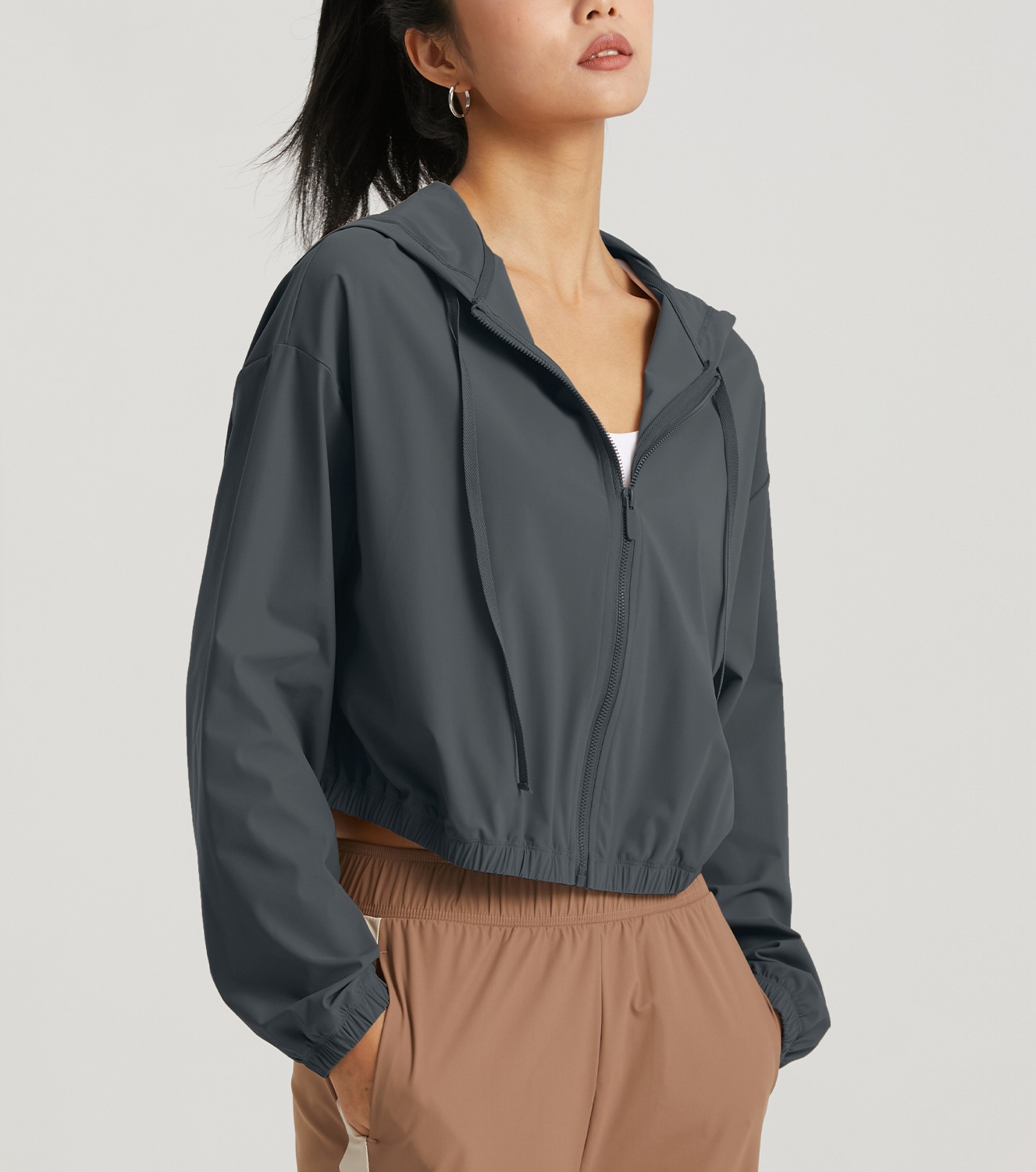 product-Womens Lightweight Sun Protection Running Jacket Long Sleeve Sports Outdoor Top Pockets-Ruit