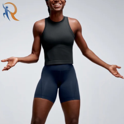 Power Crop Tank Olive