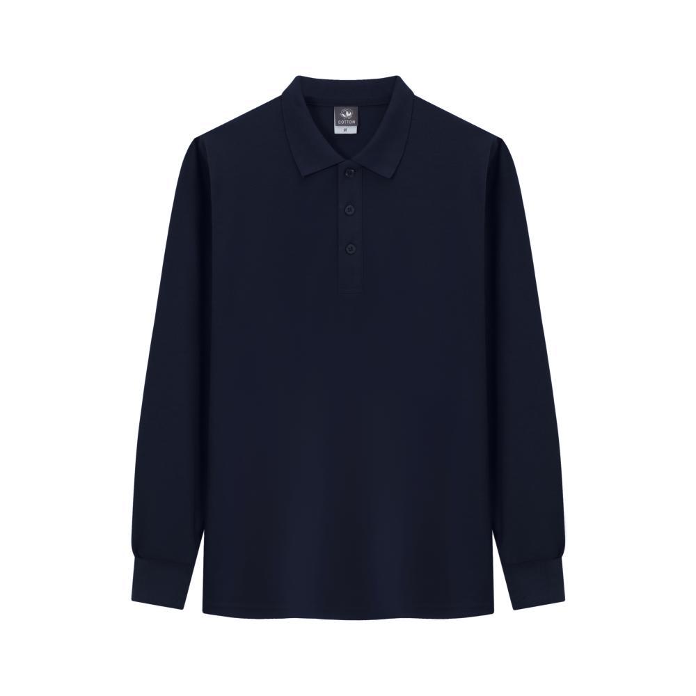 product-Ruiteng-Customized Mens Long Sleeve Cotton Supima Polo Shirt-img