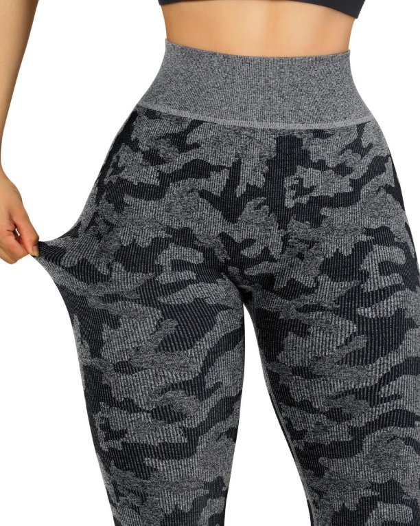 product-Ruiteng-Ribbed Printed Seamless Leggings-img