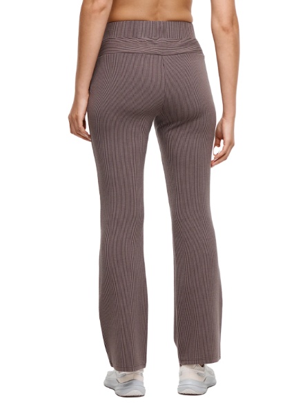 product-Relaxed Fit Stretch Double Knit Bootcut Leg Elastic Encased Waistband Side Pockets-Ruiteng-i