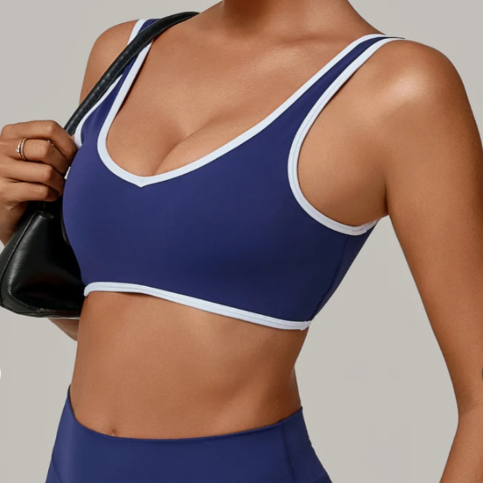 product-Strap Sports Bra | Shockproof One Piece-Ruiteng-img