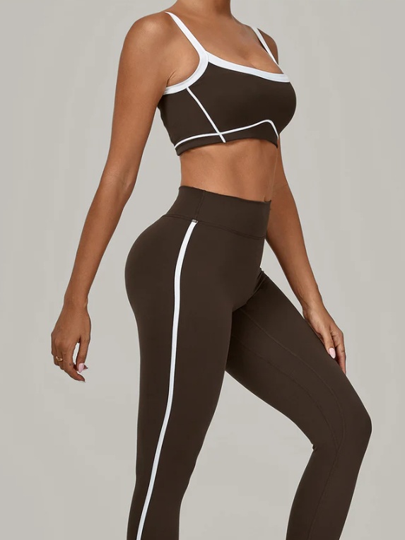 product-Patchwork Yoga Set | Slim Fit Two Piece-Ruiteng-img