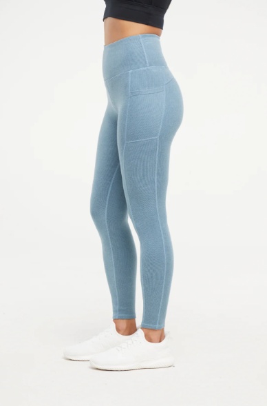 product-Fitted Double Knit Elastic Encased Waistband Side Seam Pockets Cover stitch Detailing Machin