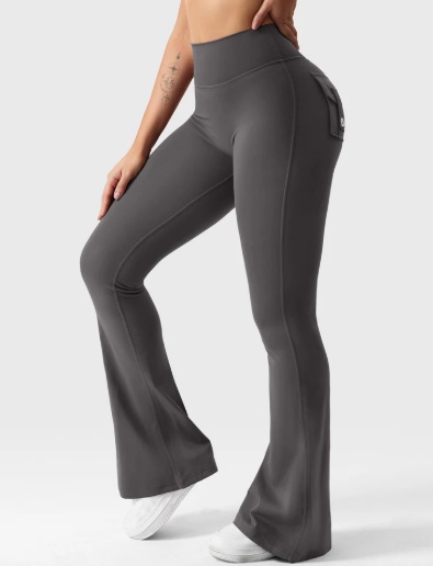 product-Ruiteng-Flared Leggings with Pockets-img