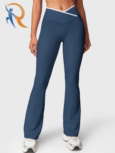 Alberta Contrast Trim Flare Leggings