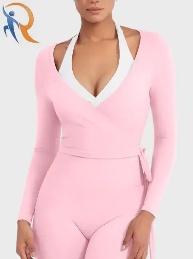 Michelie Long Sleeve Ballet Wrap Top