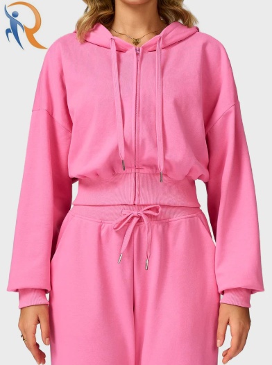 Sabrina Cropped Zip Hoodies