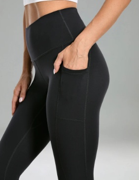 product-Essential High Waisted No-Roll 25 Sports Legging w Pockets-Ruiteng-img