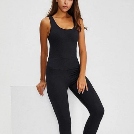 product-Yoga Set With Padded Back Cross Sport Sets Yoga Jumpsuit-Ruiteng-img