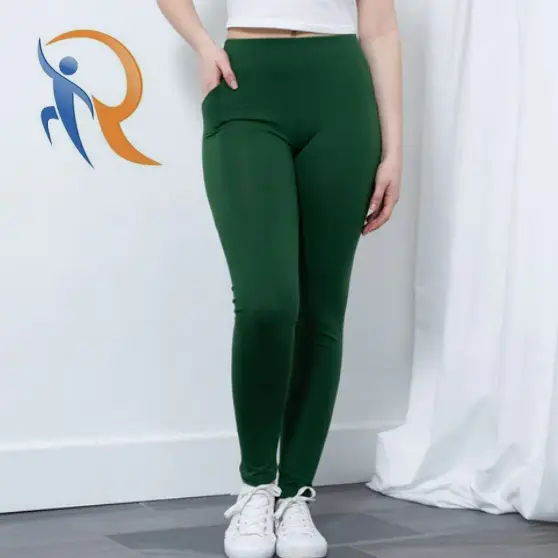 Chlorophyll Green Adults Leggings with Pockets