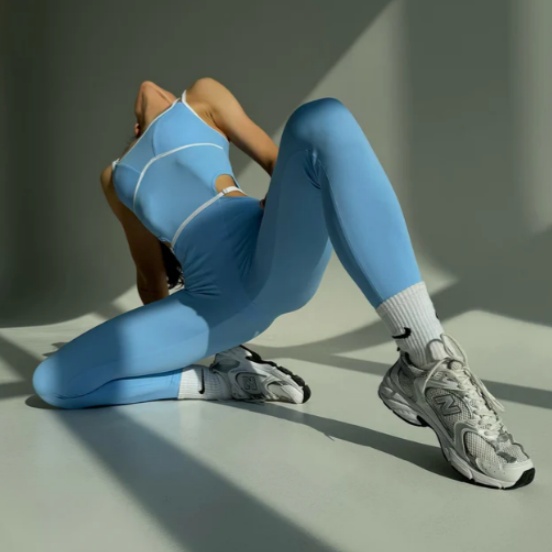 product-Galaxy Strappy Contour Cut Out Unitard Jumpsuit in Sky Blue-Ruiteng-img