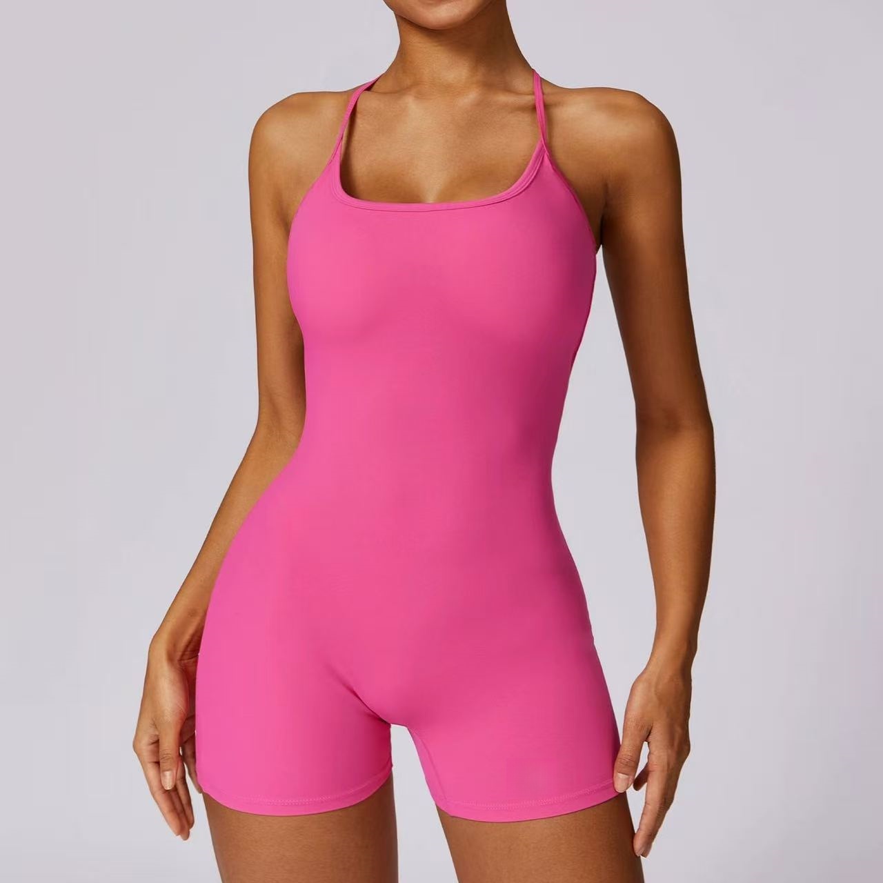 product-Ruiteng-Quick-drying skin-feel high-waist yoga jumpsuit-img