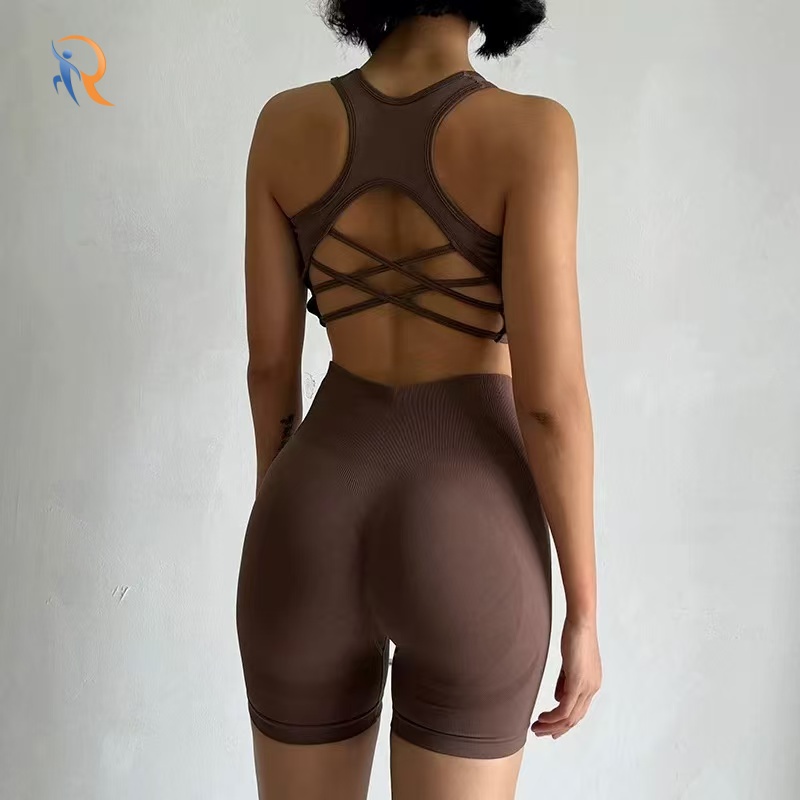 Seamless High-Waist Gym Set