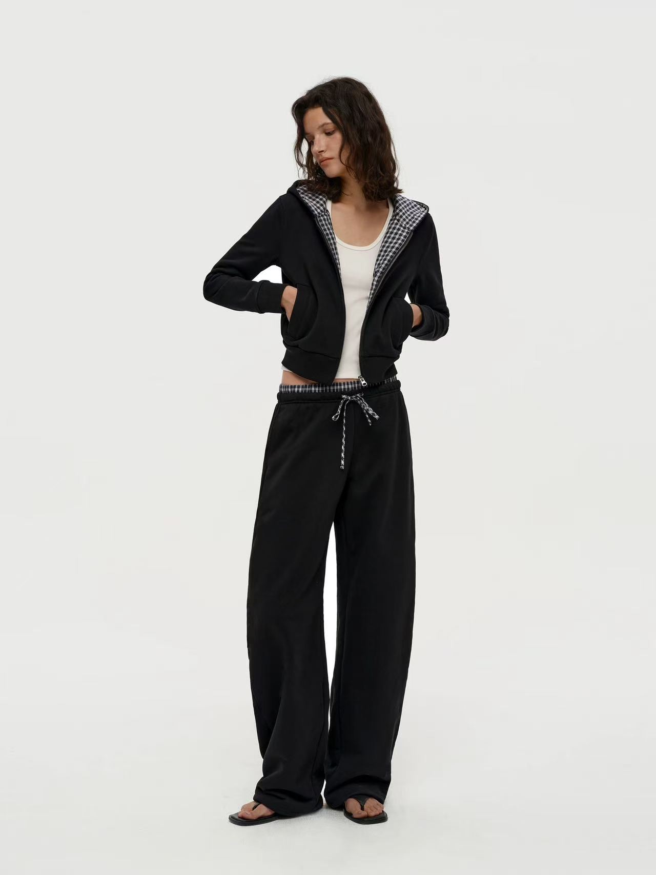 product-Ruiteng-Checkered patchwork sportswear-img