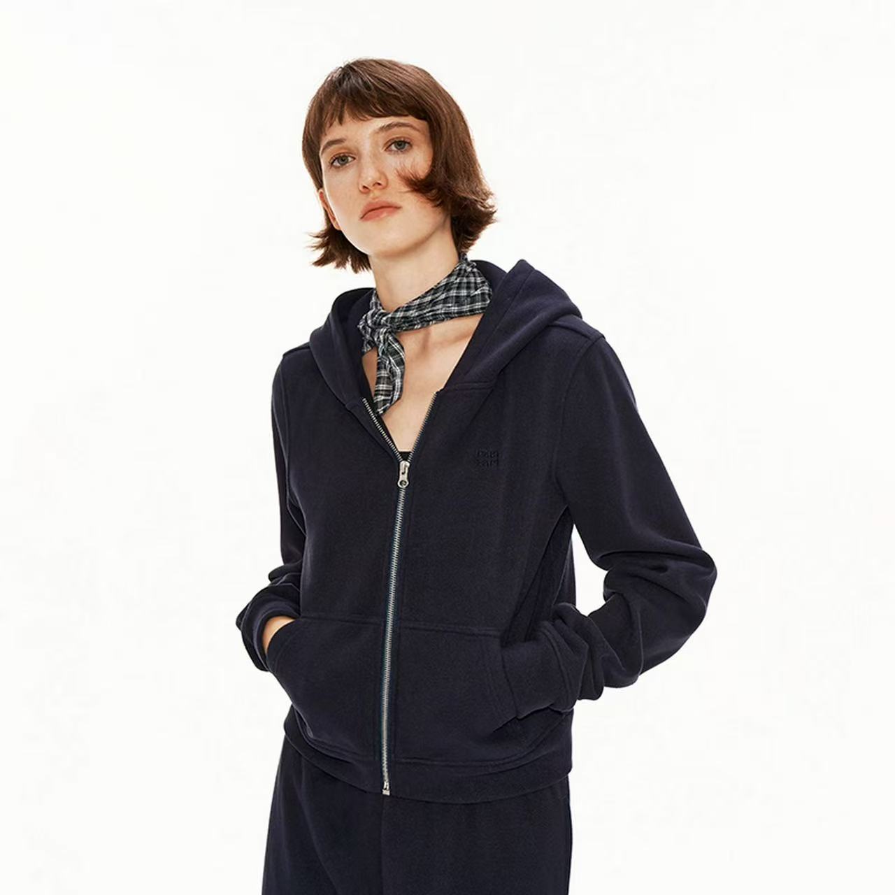 product-Fleece-textured casual sportswear set-Ruiteng-img