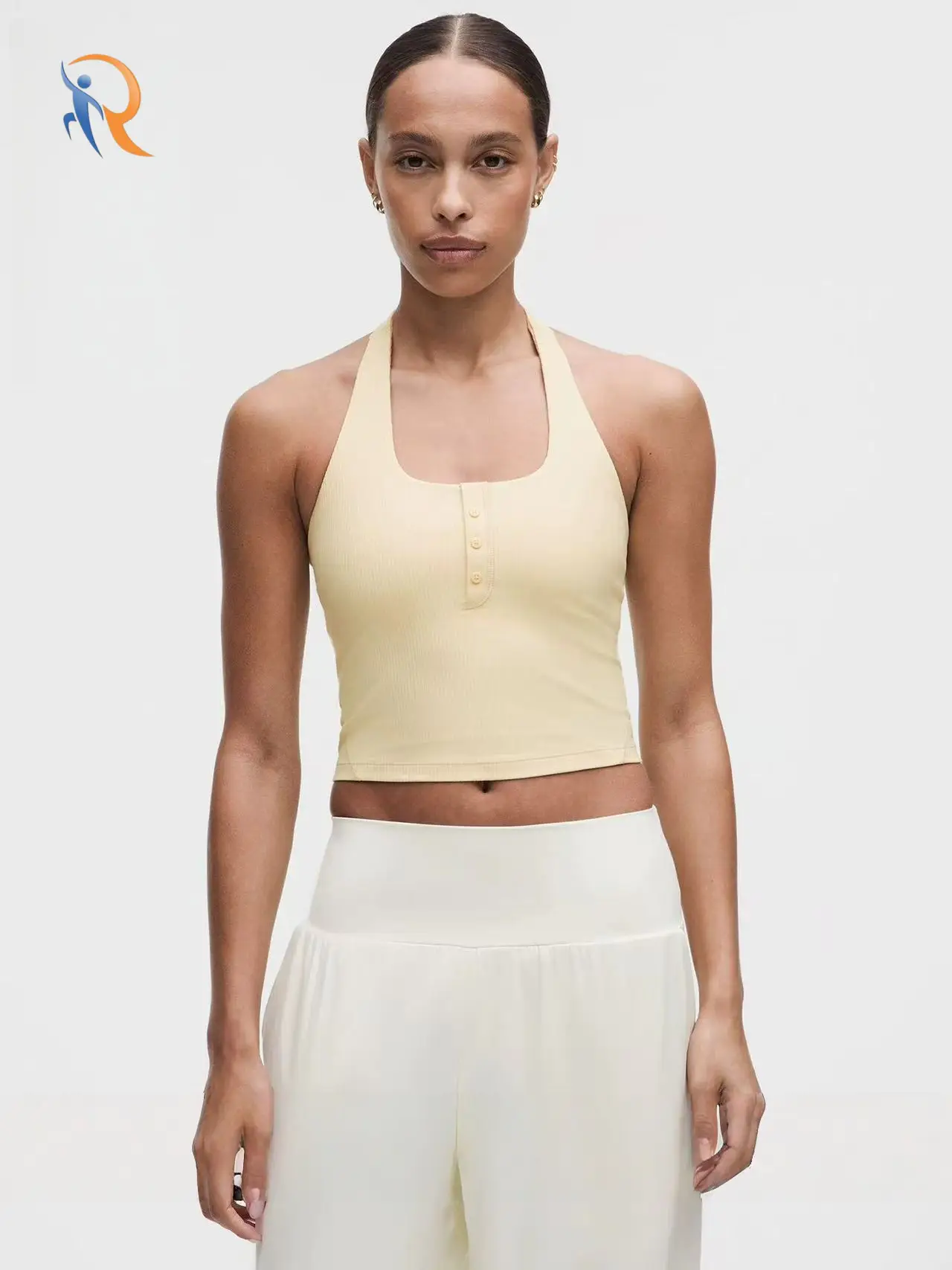 Rowan Henry-neckline sport vest with a hanging collar