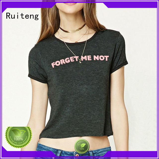 Ruiteng Brand printed compression sleeve short t shirt manufacture