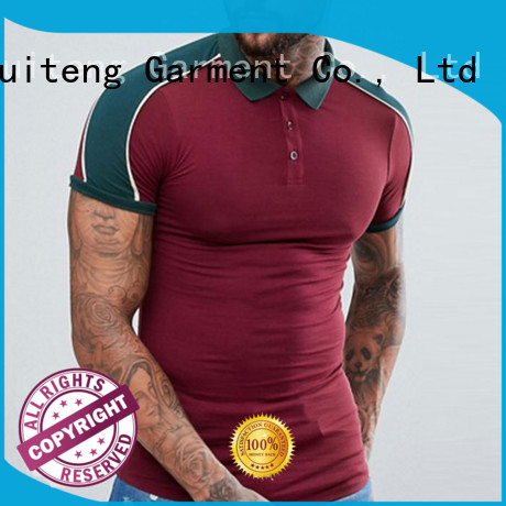 2019 OEM Supplier Plain Contrast Color Dry Fit Men Button Gentlemen Bodycon Slim Polo Shirt-RTA1087