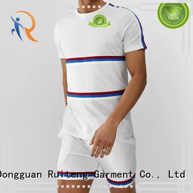Ruiteng mens short sleeve polo shirt personalized for gym