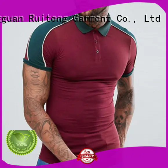 Ruiteng approved polo tee shirts factory price for sports