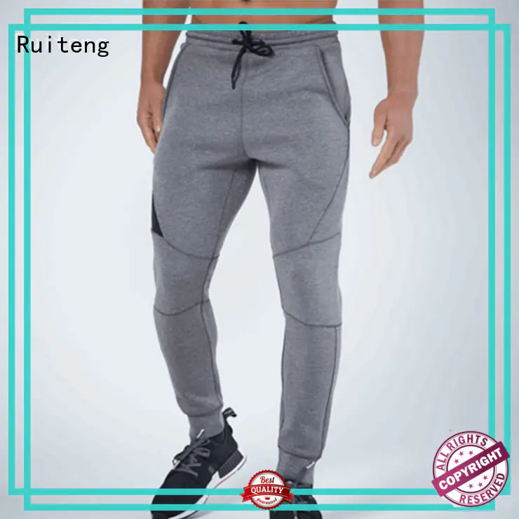Ruiteng mens skinny tracksuit customized for gym